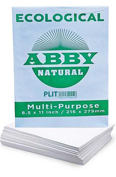 Resma de Papel Ecológico 8.5” × 11” ABBY Natural (Multi-Purpose), 500 hojas