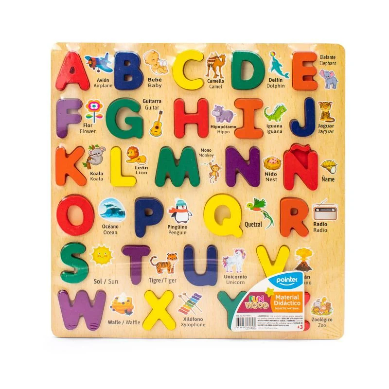 ABECEDARIO DIDACTICO MADERA