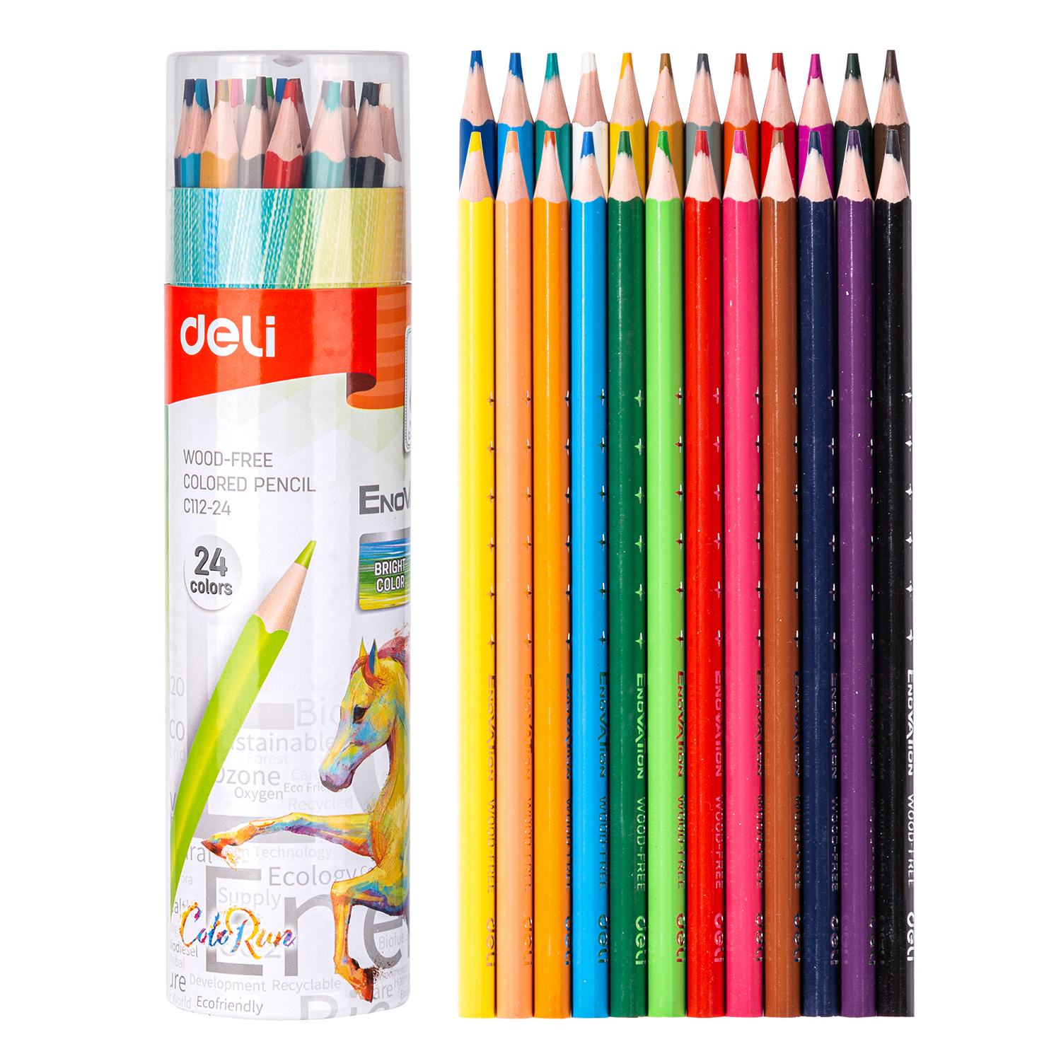 Lápiz de Colores Enovation, 24 Colores