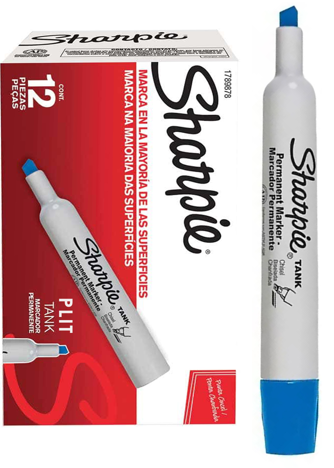 Marcador Permanente Sharpie Tank Azul