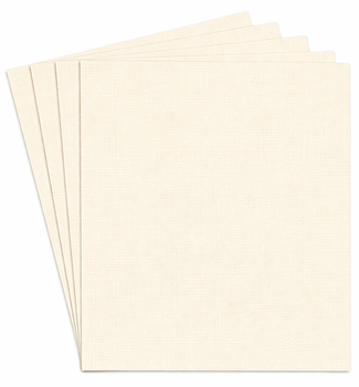 Resma de Cartulina de hilo Crema 8.5x11 de 90 gramos, 250 Hojas