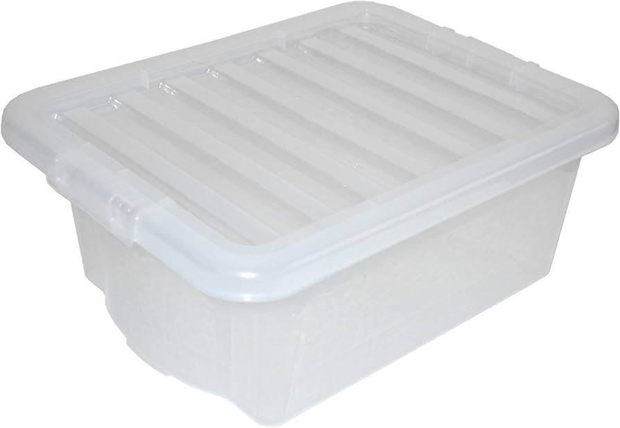Caja envase Transparente Tucker con Tapa Med.