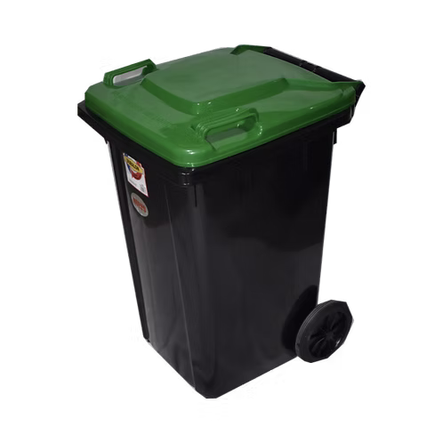 Zafacon 100 Litros Con Ruedas Negro