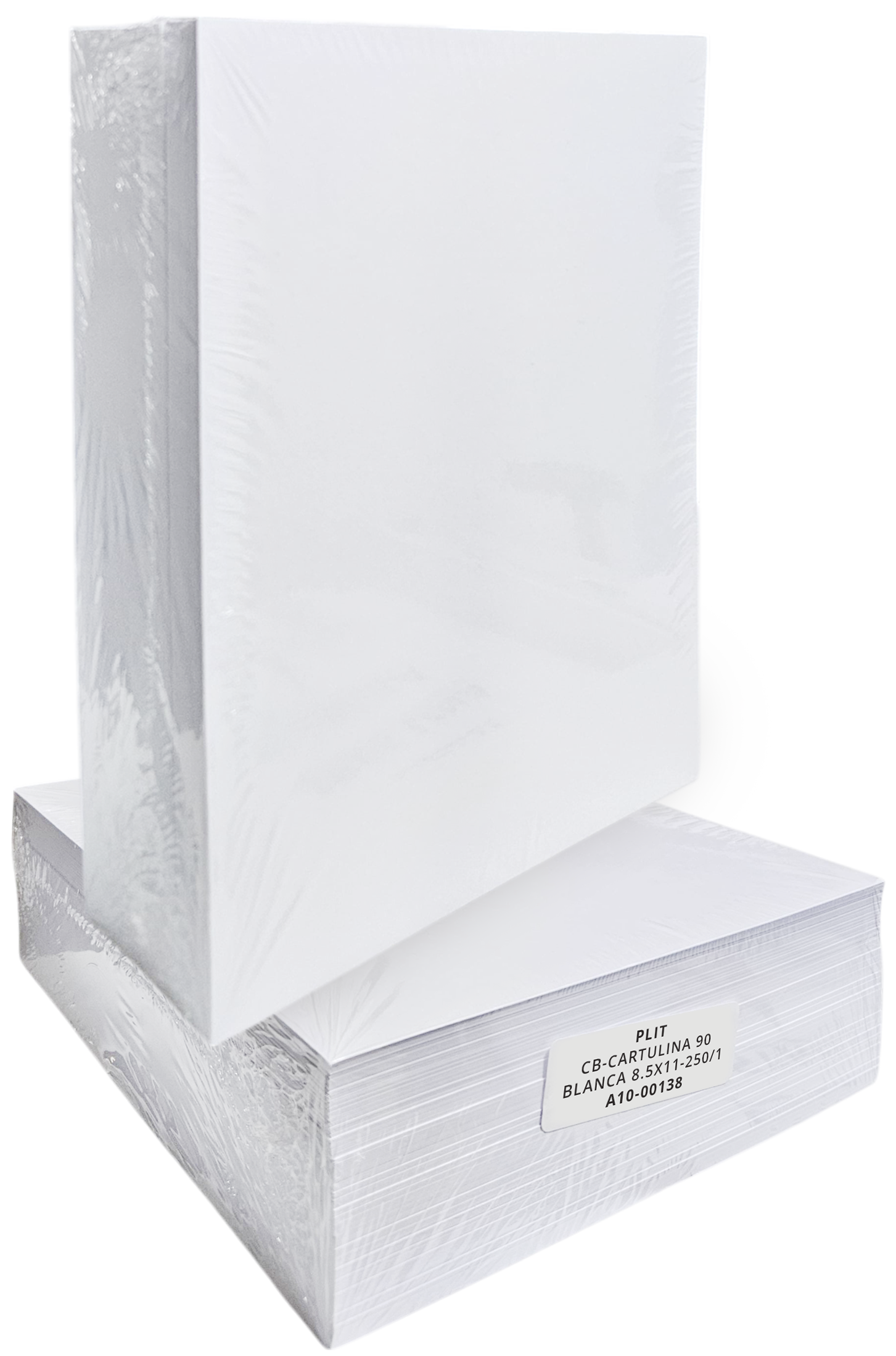 Resma de Cartulina de hilo Blanca 8.5x11 de 90 gramos, 250 Hojas