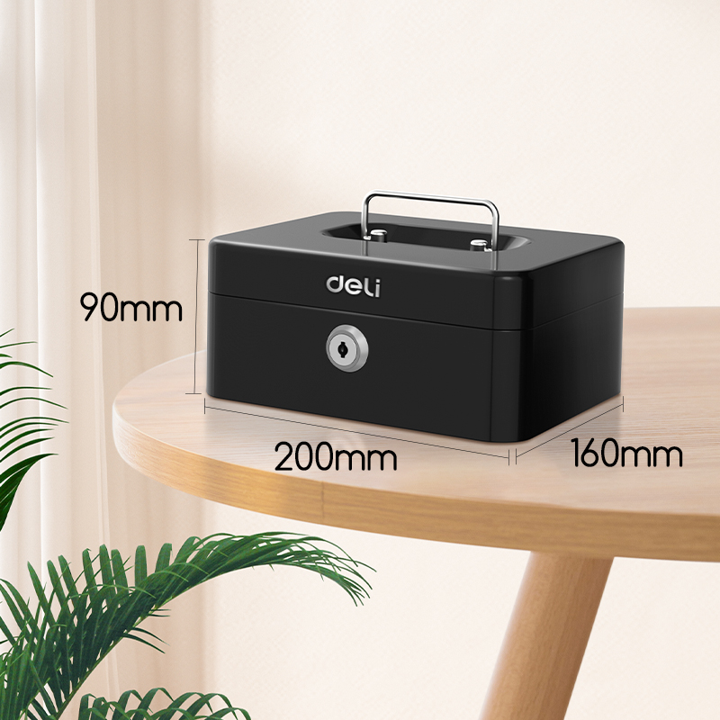 Caja Chica Metálica 8", Negro