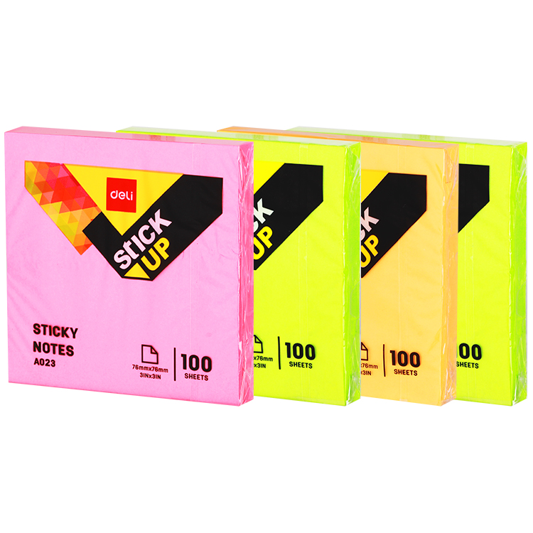 Nota Adhesiva (Post-it) 3x3 Color Neon 