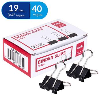 Clip Billeteros 19 mm (3/4"), 12 pcs