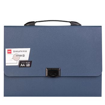 Archivo Acordeón tipo Maletín, 13 Divisiones, Azul