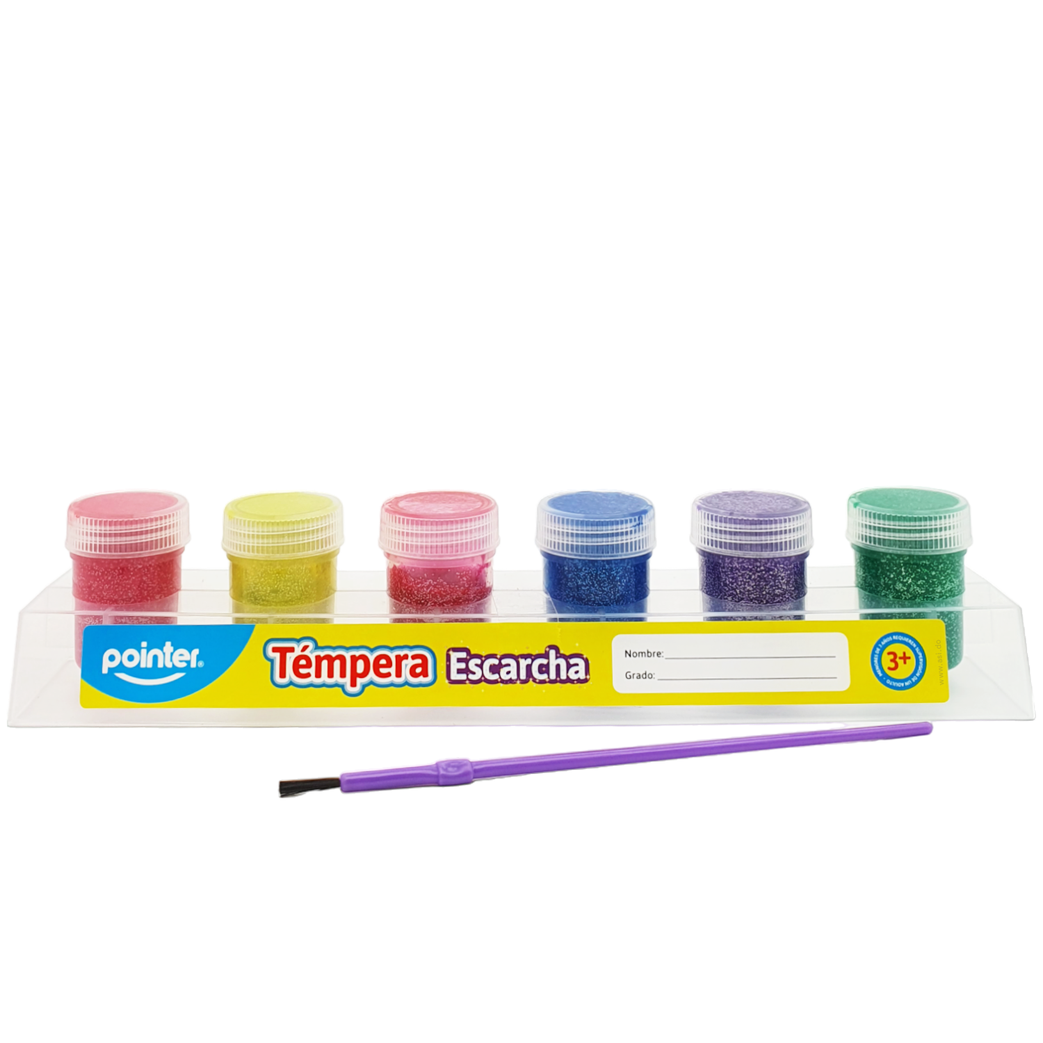 Pintura Témpera Escarchada, 6 Colores
