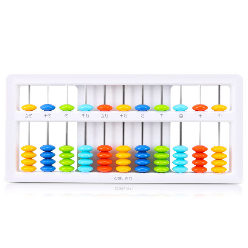 ABACO INFANTIL DE 11 COLUMNAS Y 5 DIGITOS DE COLORES 