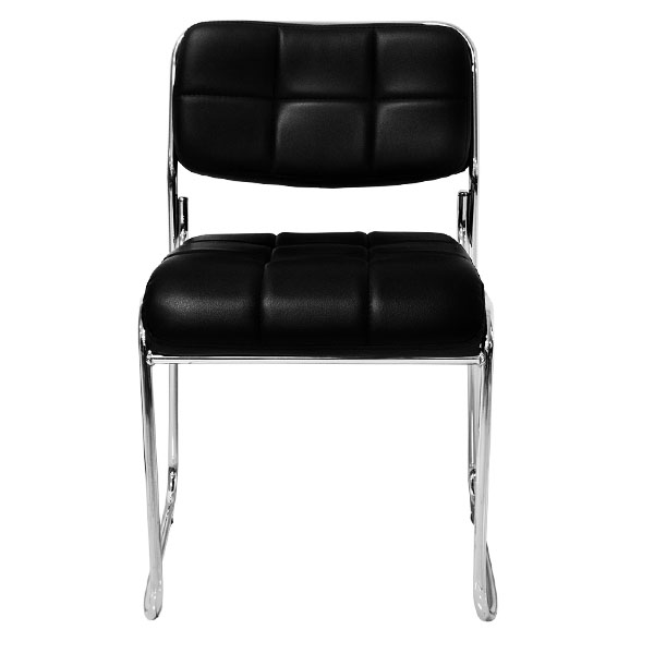 SILLA DE ESPERA CROMADA-BLACK