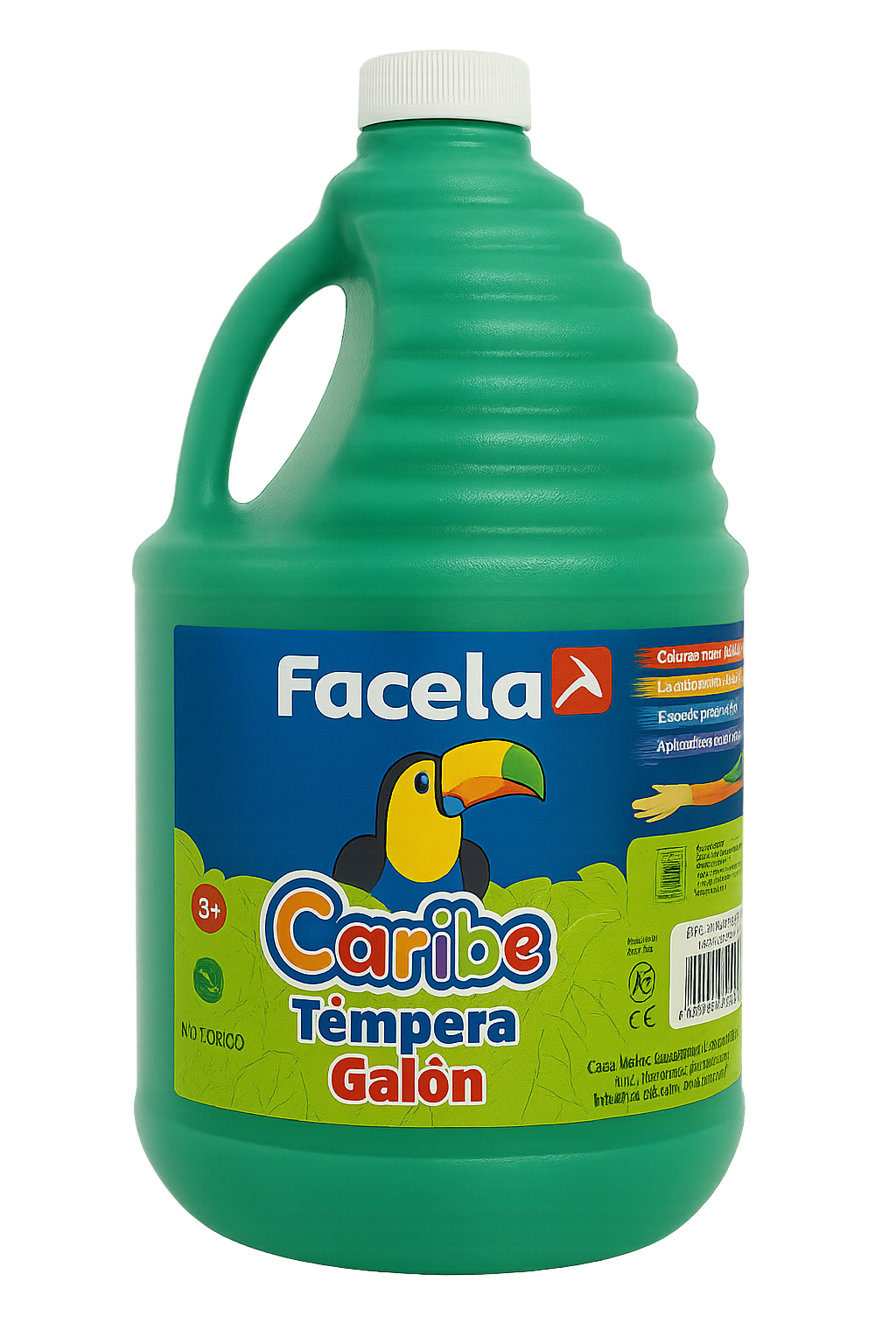 Galón de Pintura Témpera Lavable, Verde