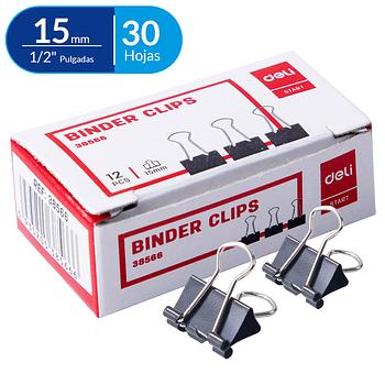 Clip Billeteros 15 mm (1/2"), 12 pcs