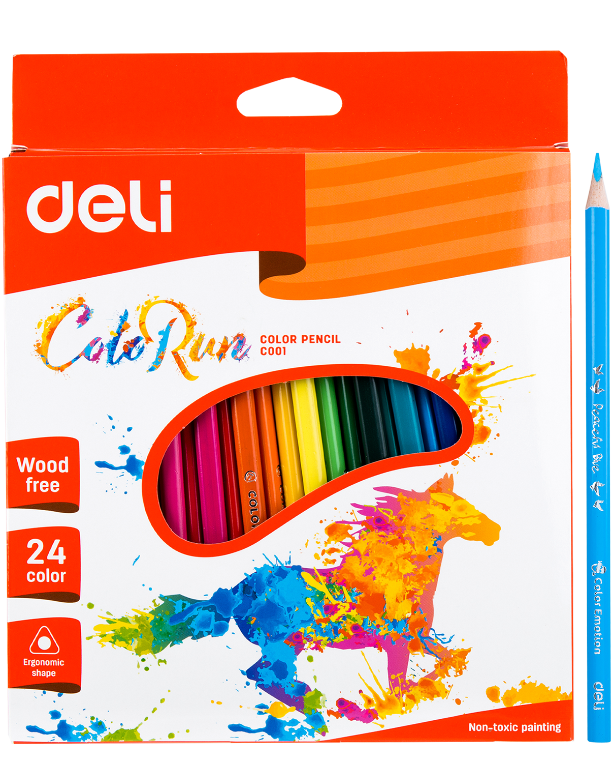 Lápices de Colores Largos, 24 pcs 