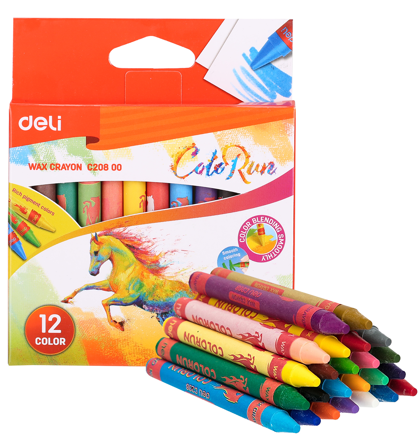 Crayones Finos para Colorear 12 pcs 