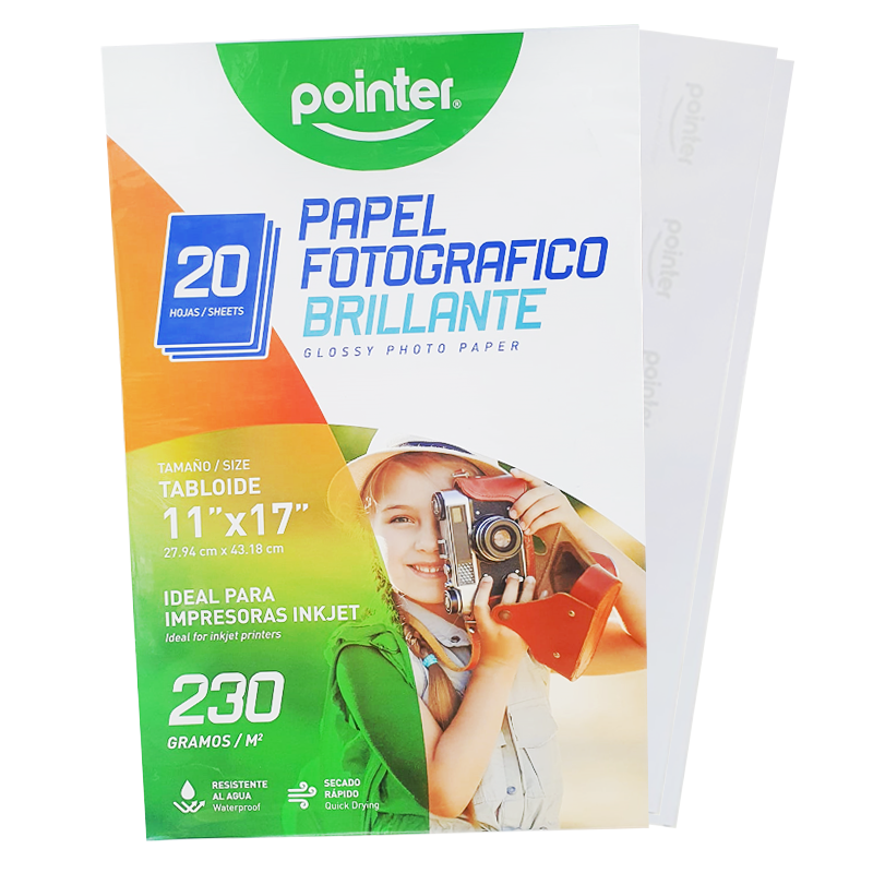 Papel Fotográfico 11″ x 17″ Brillante, 230 gr
