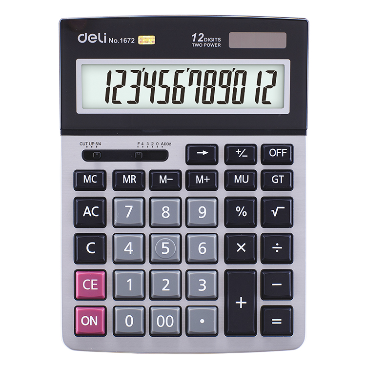 Calculadora Mediana de 12 Dígitos con Terminación Metálica