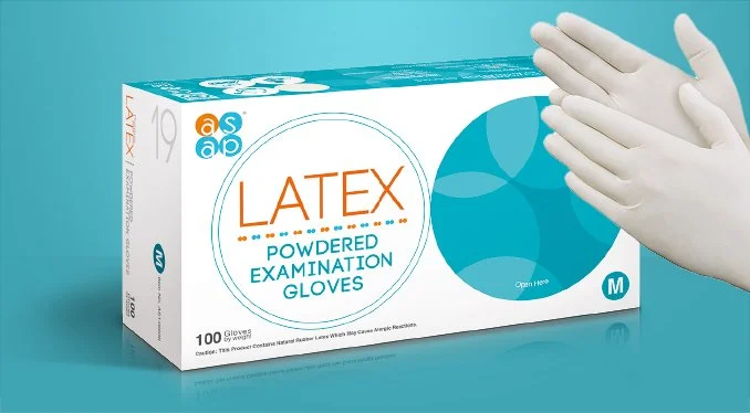 GUANTES DE LATEX CON POLVO SMAL