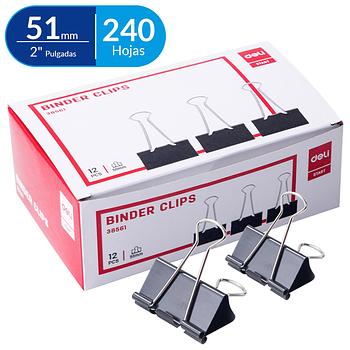 Clip Billeteros 51 mm (2"), 12 pcs 