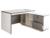 ESCRITORIO EJECUTIVO MELAMINE 1.4M WHITE-GRAY